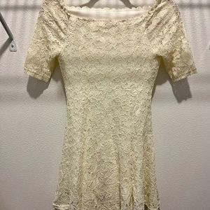 White lace dress